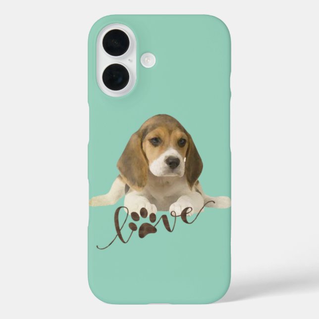 Beagle    paper plates Case-Mate iPhone case (Back)