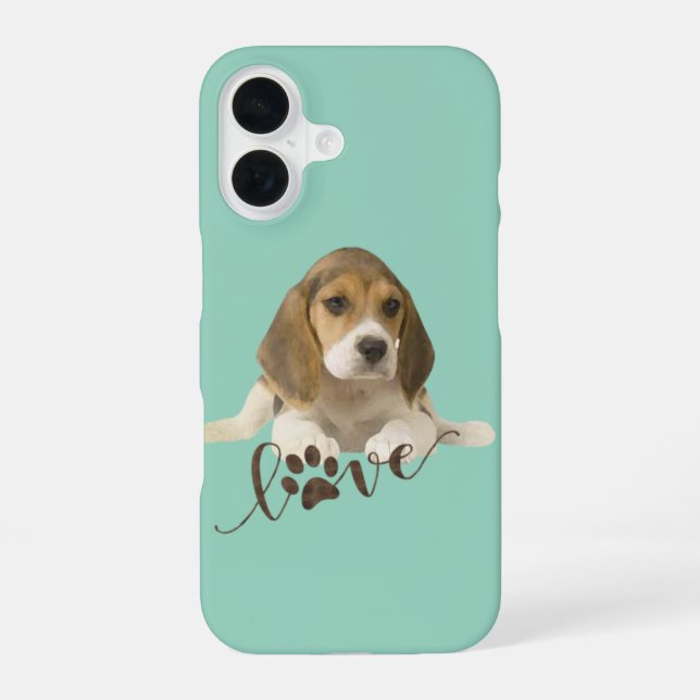 Beagle    paper plates iphone case (Back)