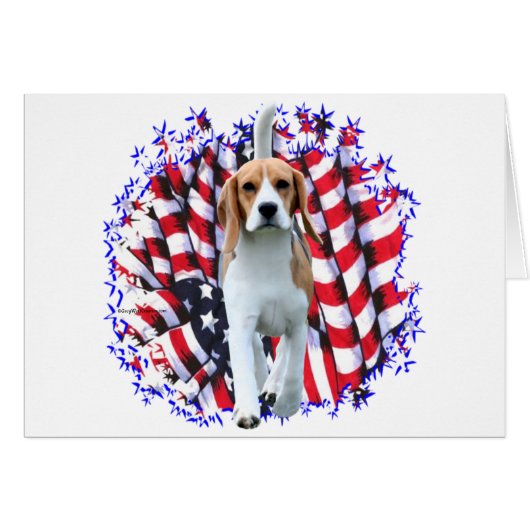 Beagle Patriot Cards (Front Horizontal)