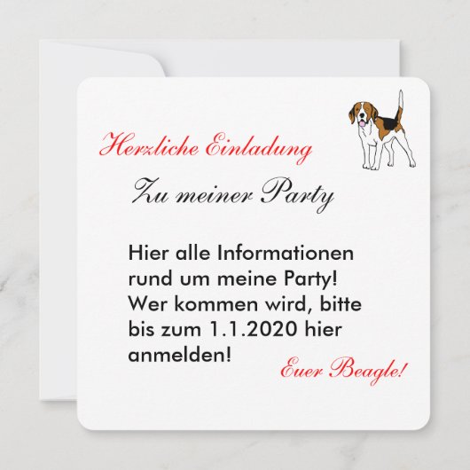 Beagle Pattern (Back)