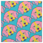 Beagle Pattern Pop Art Fabric
