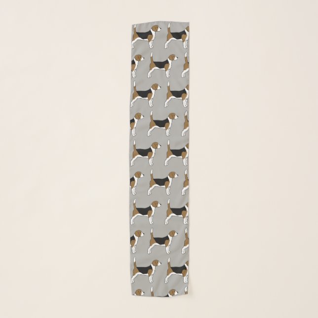 Beagle Pattern Scarf (Front)