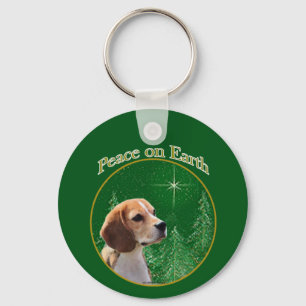 Beagle Peace Keychain