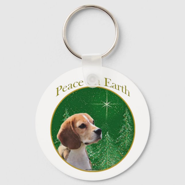 Beagle Peace Keychain (Front)