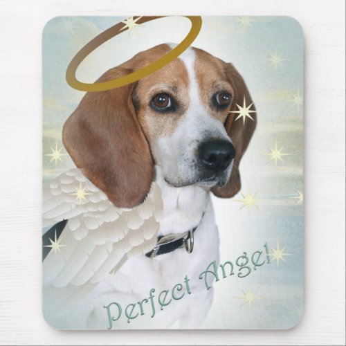 Beagle Perfect Angel Mousepad