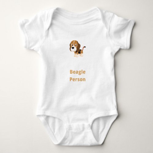Beagle Person _ Beagle Baby Bodysuit