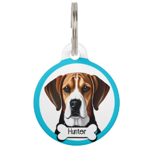 Beagle Personalize Pet ID Tag