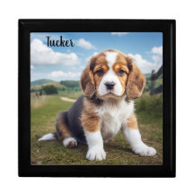 Beagle Personalized Jewelry Keepsake Box
