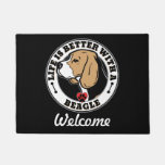 Beagle - Personalized Life Is Better With A Beagle Doormat