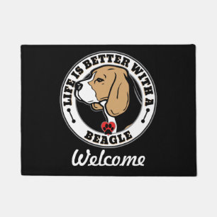 Beagle - Personalized Life Is Better With A Beagle Doormat