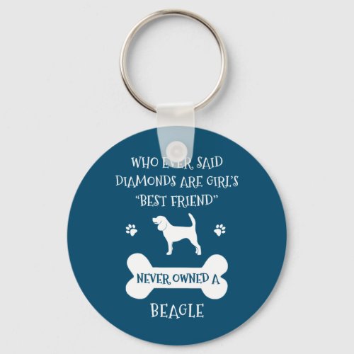 Beagle Pet Dog Best Friend Keychain