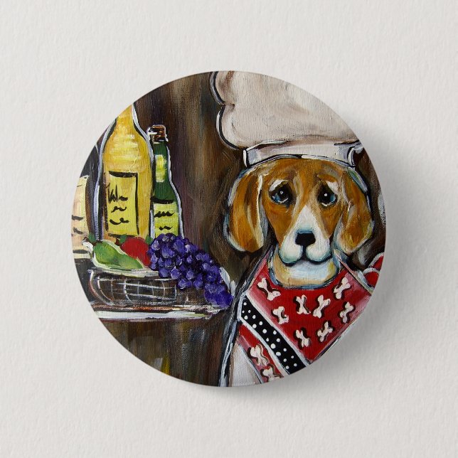 Beagle Pinback Button (Front)