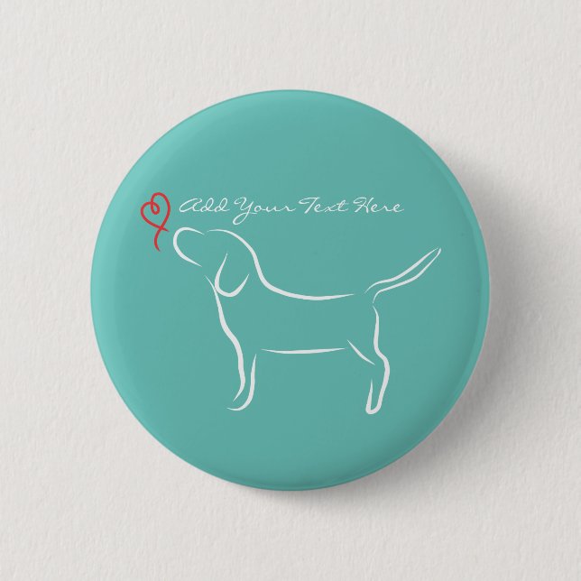 Beagle Pinback Button (Front)
