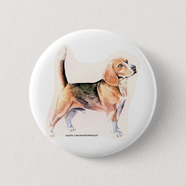 Beagle Pinback Button (Front)