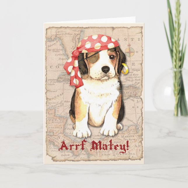 Beagle Pirate Card (Front)