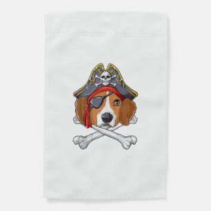 Beagle Pirate Costume Jolly Roger Flag Skull Cross