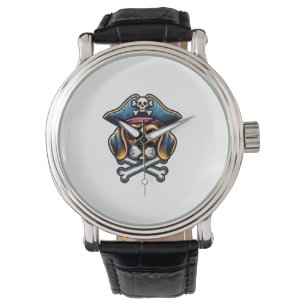 Beagle Pirate Costume Skull Crossbones Dog Lovers Watch