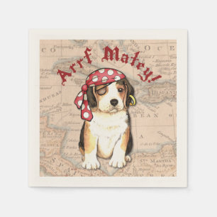 Beagle Pirate Napkins