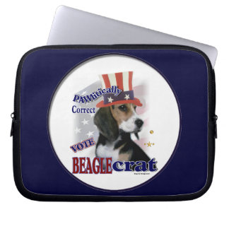 Beagle Political Humor Laptop Sleeve