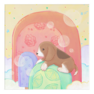 Beagle & Popsicles Acrylic Print