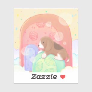 Beagle & Popsicles Sticker