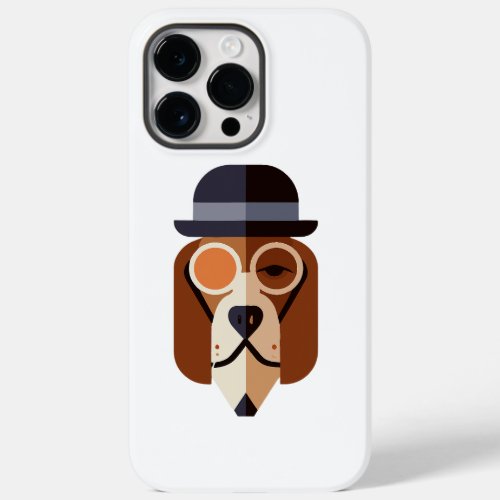 Beagle Portrait Art Deco Dog Owner Retro Funny  Case_Mate iPhone 14 Pro Max Case