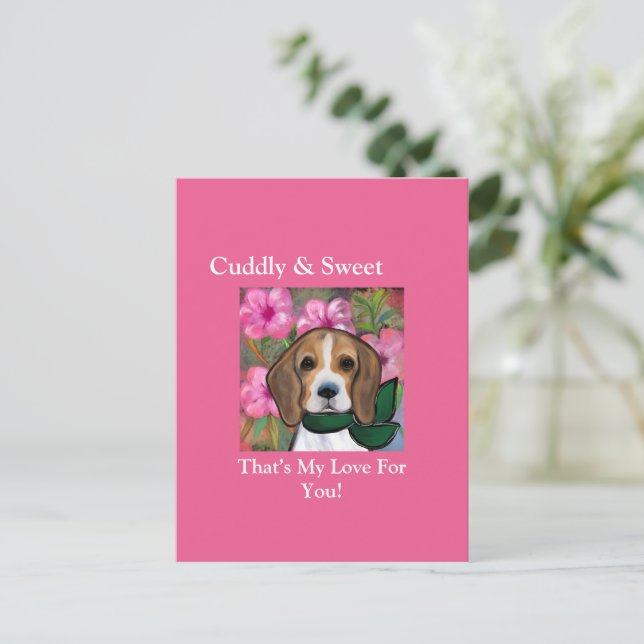 Beagle      postcard (Standing Front)