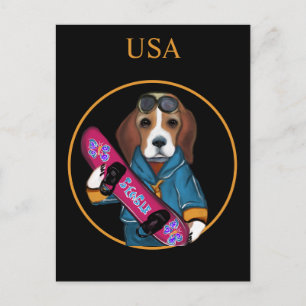BEAGLE POSTCARD