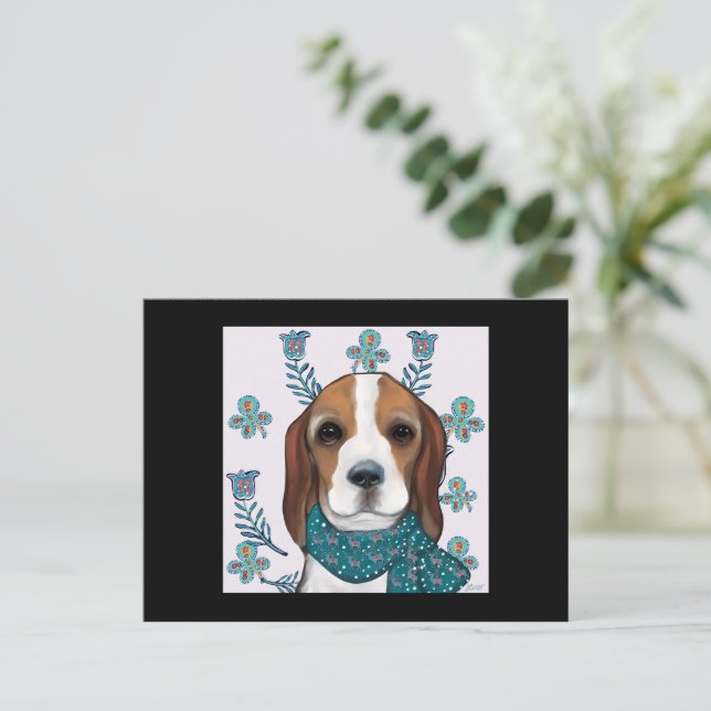  Beagle Postcard (Standing Front)