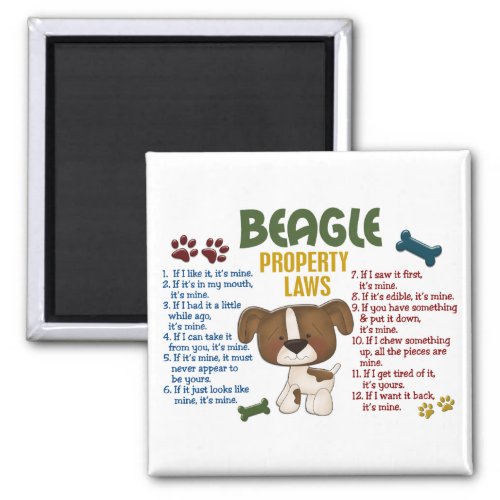 Beagle Property Laws 4 Magnet