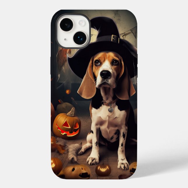 Beagle Pumpkins Halloween Scary Case-Mate iPhone Case (Back)