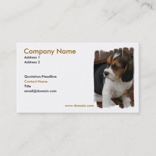 Beagle Pup Business Card