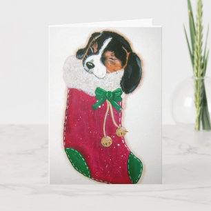 Beagle Pup Christmas card