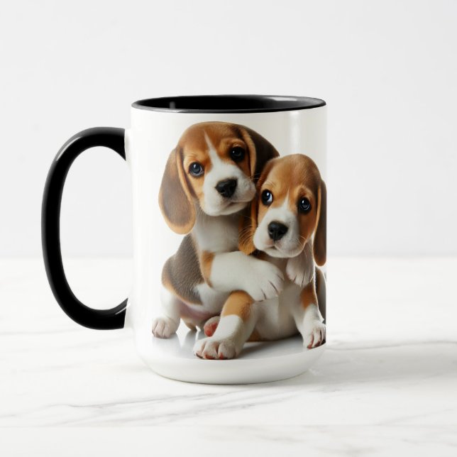 Beagle Puppies! Customize Your Mug! Mug (Left)