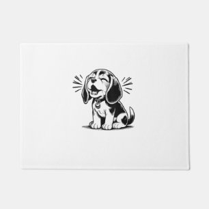 Beagle puppy adorable, family Animal lover Doormat