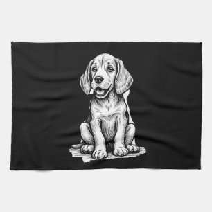 Beagle puppy adorable, family Animal lover Tank To Kitchen Towel