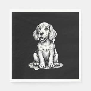 Beagle puppy adorable, family Animal lover Tank To Napkins