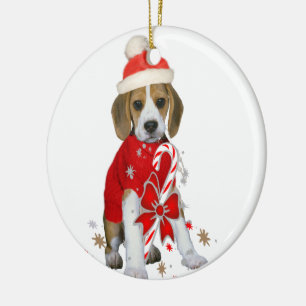 Beagle Puppy Christmas Ornament