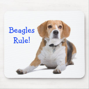 Beagle Puppy Dog - Blue Beagles Rule! Mouse Pad