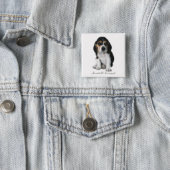 Beagle Puppy Dog Button (In Situ)