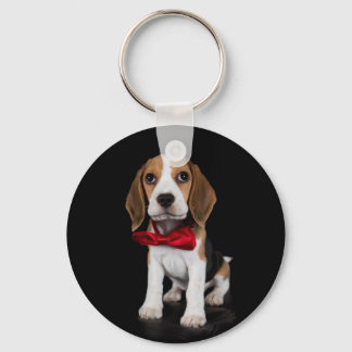 Beagle puppy keychain