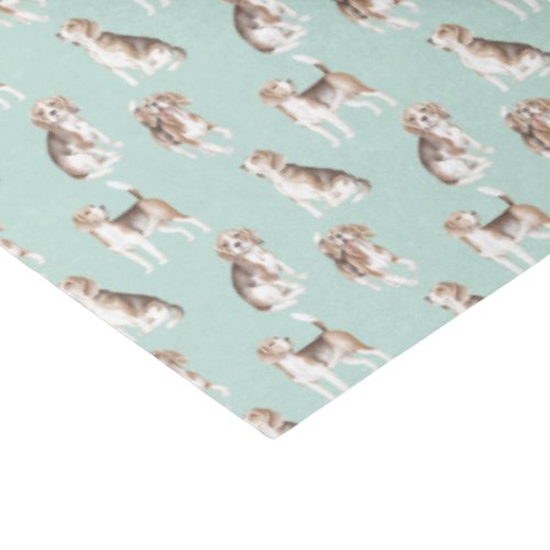 Beagle Puppy Pattern  Tissue Paper
