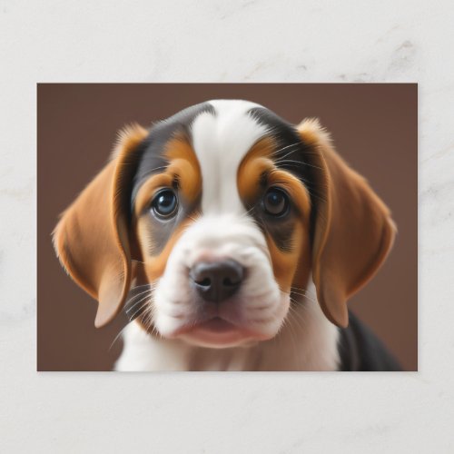 Beagle Puppy Postcard