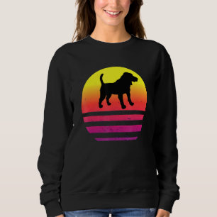 Beagle Puppy Retro Vintage Silhouette Dog Breed Sweatshirt
