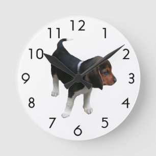 Beagle Puppy Wall Clock