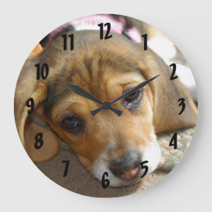 Beagle Puppy Wall Clock