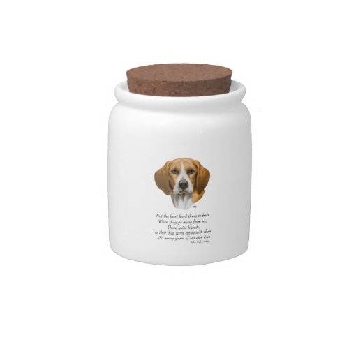 Beagle Rainbow Bridge Candy Jar