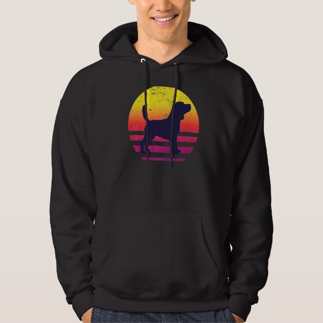 Beagle Retro  6 Hoodie (Front)