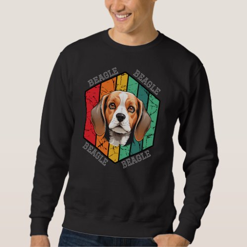 Beagle Retro Vintage Design Sweatshirt