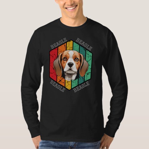 Beagle Retro Vintage Design T_Shirt